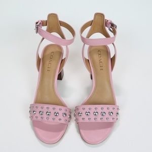COACH studded heel
